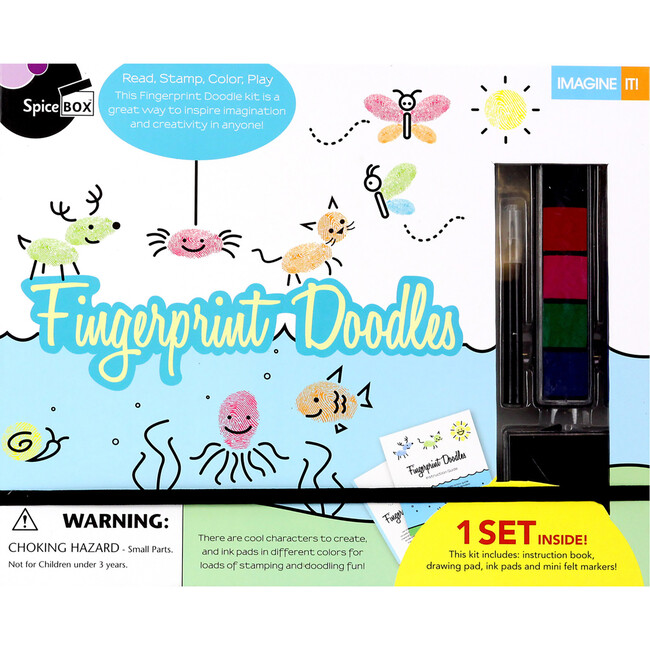 Imagine It: Fingerprint Doodles Activity Kit, Kids Ages 8+ - Arts & Crafts - 4