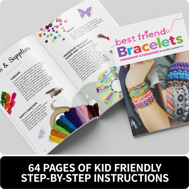 Kits For Kids: Best Friend Bracelets - DIY String Jewelry Kit - Arts & Crafts - 4