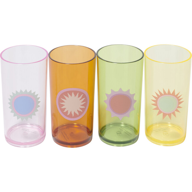 Sunnylife: Poolside Tall Tumbler - Rio Sun Set Of 4 - 10oz (300ml) Glasses