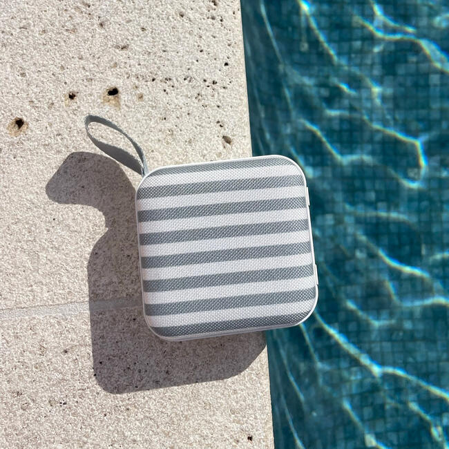 Sunnylife: Portable Travel Speaker - The Vacay Olive Stripe - BEACH TOYS - 2