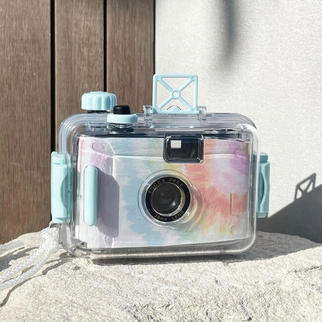 Sunnylife: Underwater Camera - Tie Dye - Blue & Pastels, Retro Film Camera - Pool Toys - 3