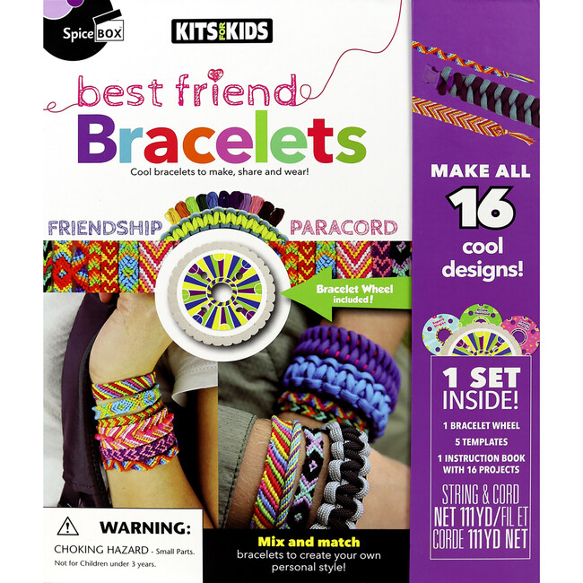 Kits For Kids: Best Friend Bracelets - DIY String Jewelry Kit - Arts & Crafts - 6