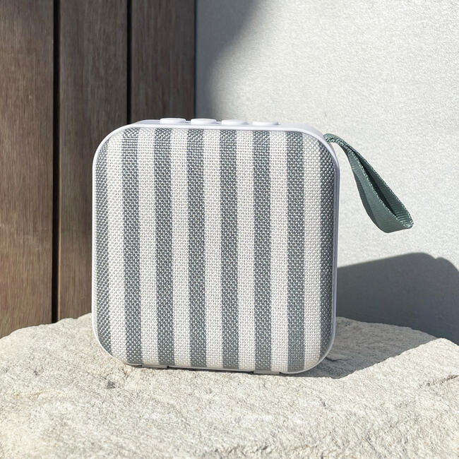 Sunnylife: Portable Travel Speaker - The Vacay Olive Stripe - BEACH TOYS - 4