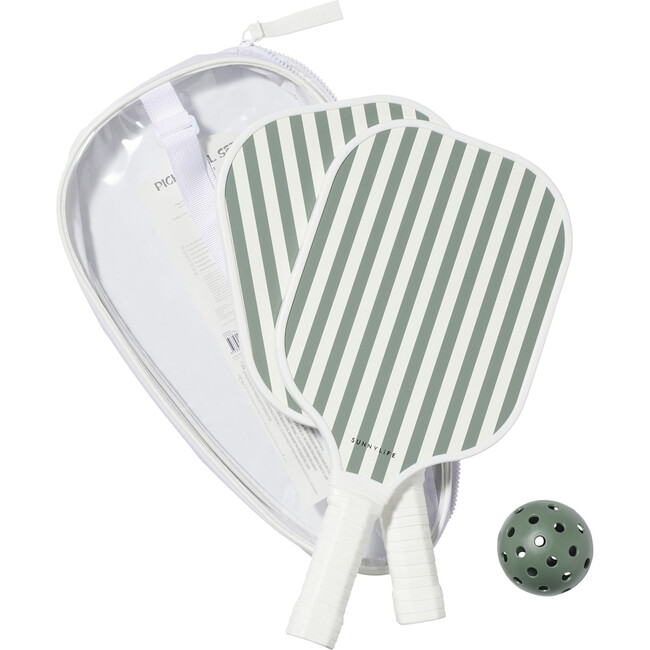 Sunnylife: Pickleball Set - The Vacay Olive - Outdoor Sport - Outdoor Games - 4