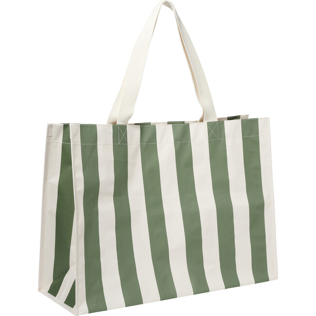 Sunnylife: Carryall Beach Bag - Vacay Olive Stripe