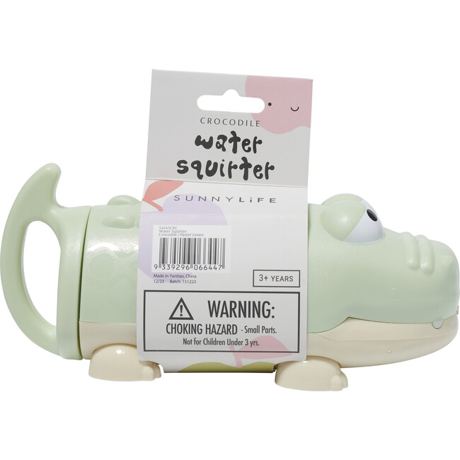 Sunnylife: Water Squirters - Crocodile Pastel Green - Pull Handle To Fill With Water - Water Toys - 5