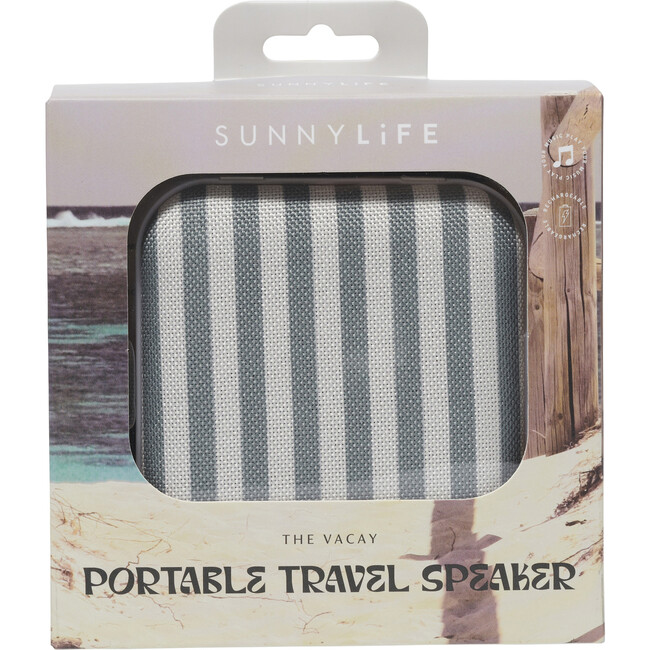 Sunnylife: Portable Travel Speaker - The Vacay Olive Stripe - BEACH TOYS - 6