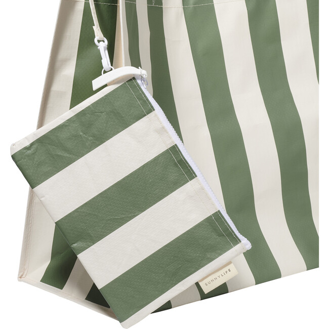 Sunnylife: Carryall Beach Bag - Vacay Olive Stripe - BEACH TOYS - 6