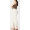 Women's Hepburn Wide Leg High-Rise Vintage Ankle Jeans, Eggshell - Jeans - 2