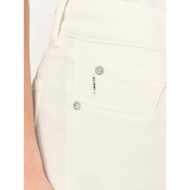 Women's Mara Straight Mid-Rise Instasculpt 27-Inch Jeans, White - Jeans - 6