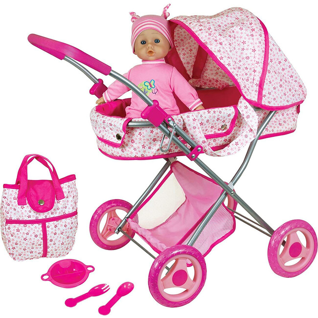 Lissi: Lissi Deluxe Doll Pram with 13" Baby Doll
