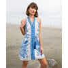 Women's Etta Button Down Dress, Blue Forest - Dresses - 3