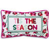 Tis The Season Needlepoint Pillow - Decorative Pillows - 1 - thumbnail