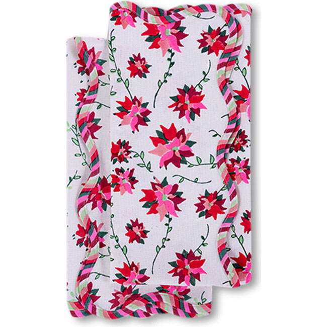 Poinsettia Tea Towels, Set of 2