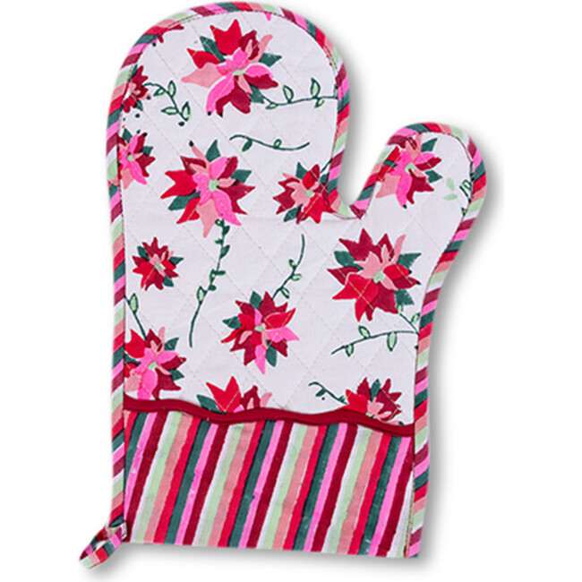 Poinsettia Oven Mitt