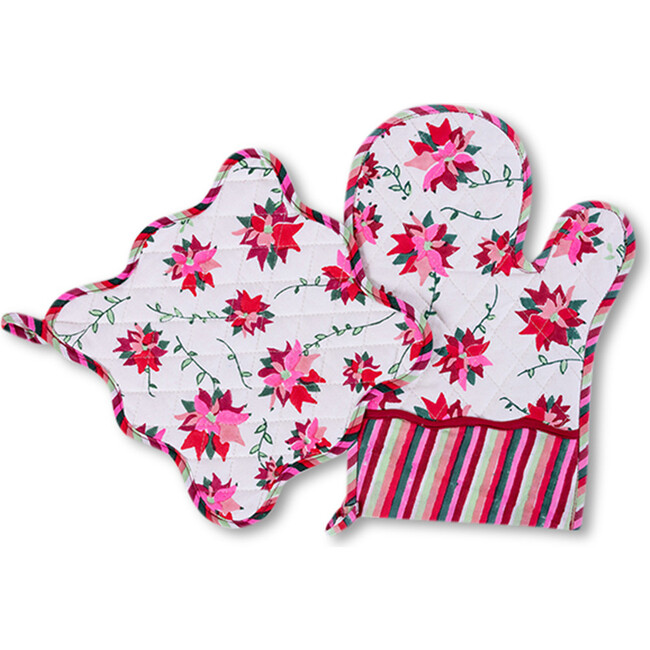 Poinsettia Oven Mitt - Kitchen - 2