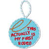 Needlepoint Ornament, First Rodeo - Ornaments - 1 - thumbnail