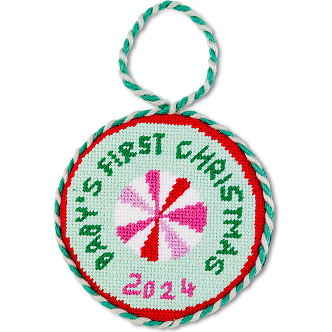 Needlepoint Ornament, Baby's 1st