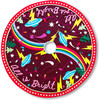 Embroidered Tree Skirt, All Is Bright - Tree Skirts - 1 - thumbnail