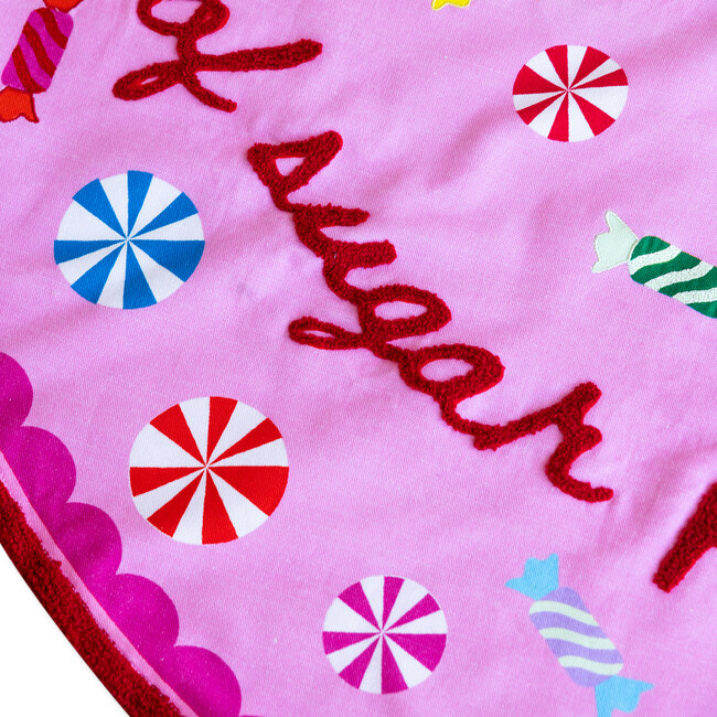 Embroidered Tree Skirt, Sugar Plums - Tree Skirts - 2