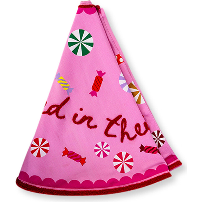 Embroidered Tree Skirt, Sugar Plums - Tree Skirts - 5