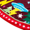Embroidered Tree Skirt, All Is Bright - Tree Skirts - 4