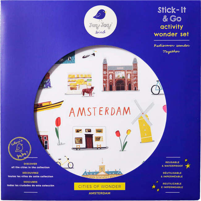 Cities of Wonder Stick-It & Go activity set - Amsterdam