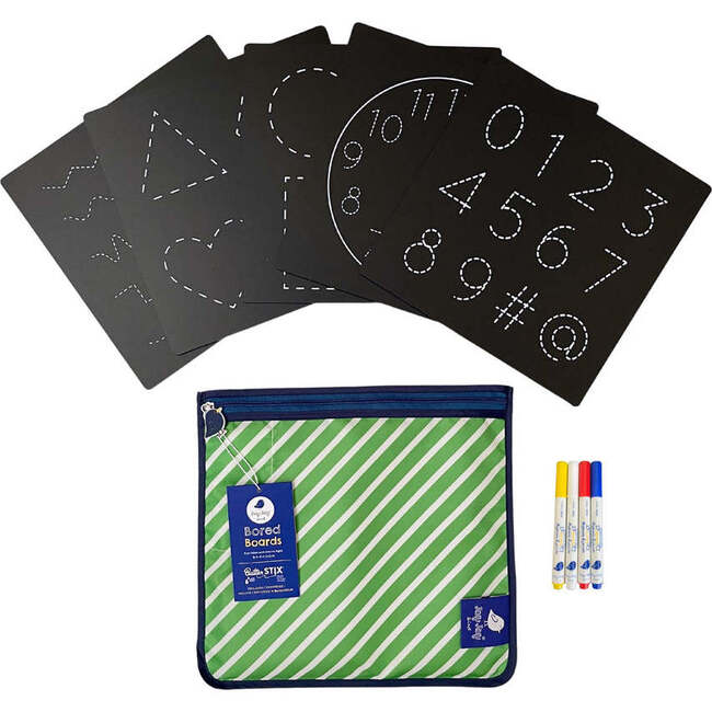 Bored Board Set - Numbers & Shapes with 4 pk