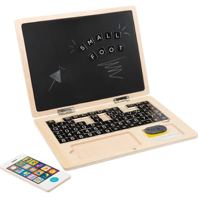 Small Foot Wooden Laptop with Magnet Board