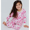 Print Long Sleeve Cuffed Pajamas, Pink Balloons - Pajamas - 2