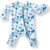 Baby's Print Zipper Footed Onesie, Blue Balloons - Footie Pajamas - 1 - thumbnail