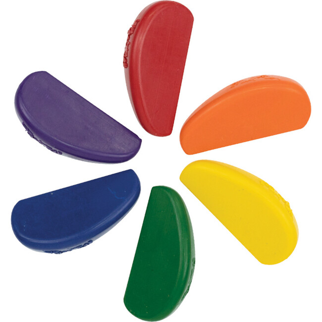 Tiger Tribe: Eco Crayons - 6 Rainbow Color Crayons