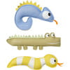 Sunnylife: Dive Buddies - Into The Wild - 3 Pack, Crocodile, Snake & Chameleon - Pool Toys - 1 - thumbnail