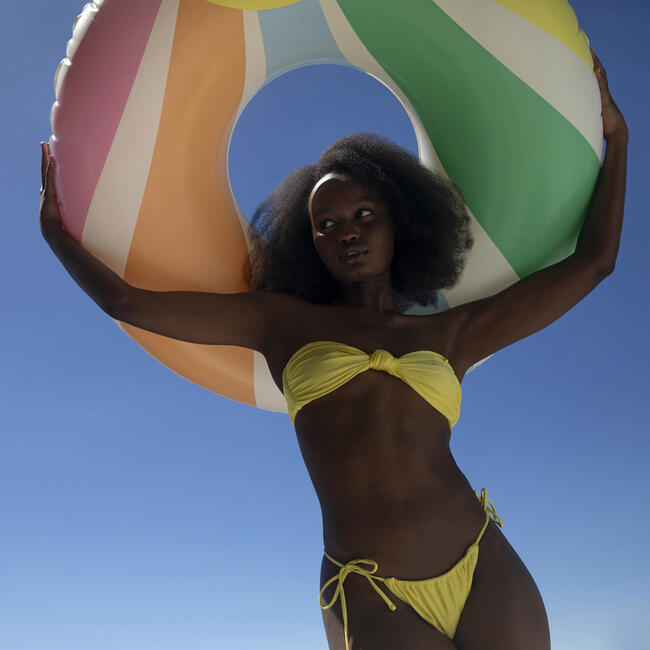 Sunnylife: Tube Float - Pool Side Pastel Gelato - 41" Round Inflatable Ring - Pool Floats - 3