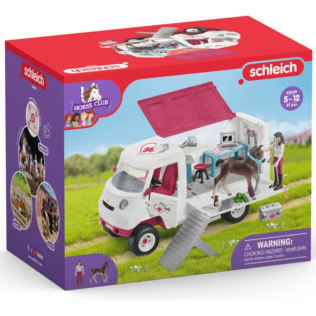 Schleich Horse Club: Mobile Vet w/ Hanoverian Foal - Playset - Playsets - 3