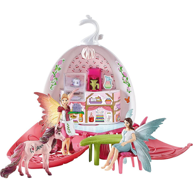 Schleich Bayala: Fairy Cafe Blossom - 21pc Magical Fairy & Unicorn Playset