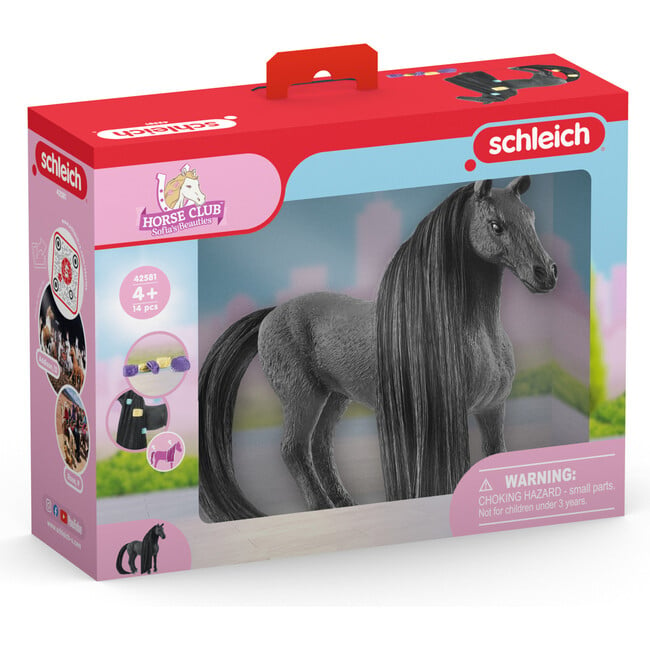 Schleich Beauty Horse: Criollo Definitivo Mare - Black Horse Figurine & Hair Styling Accessories - Playsets - 2