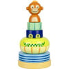 Orange Tree Toys: Stacking Ring: Jungle Animals - Wooden Puzzle Toy - Stackers - 1 - thumbnail