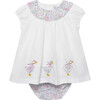 Little Liberty Print My First Duck Dress, Pink Felicite - Dresses - 1 - thumbnail