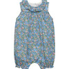 Little Liberty Print Hedgerow Willow Romper, Blue Hedgerow Ramble - Rompers - 1 - thumbnail