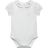 Little Floral Embroidered Body, Lilac - Onesies - 1 - thumbnail