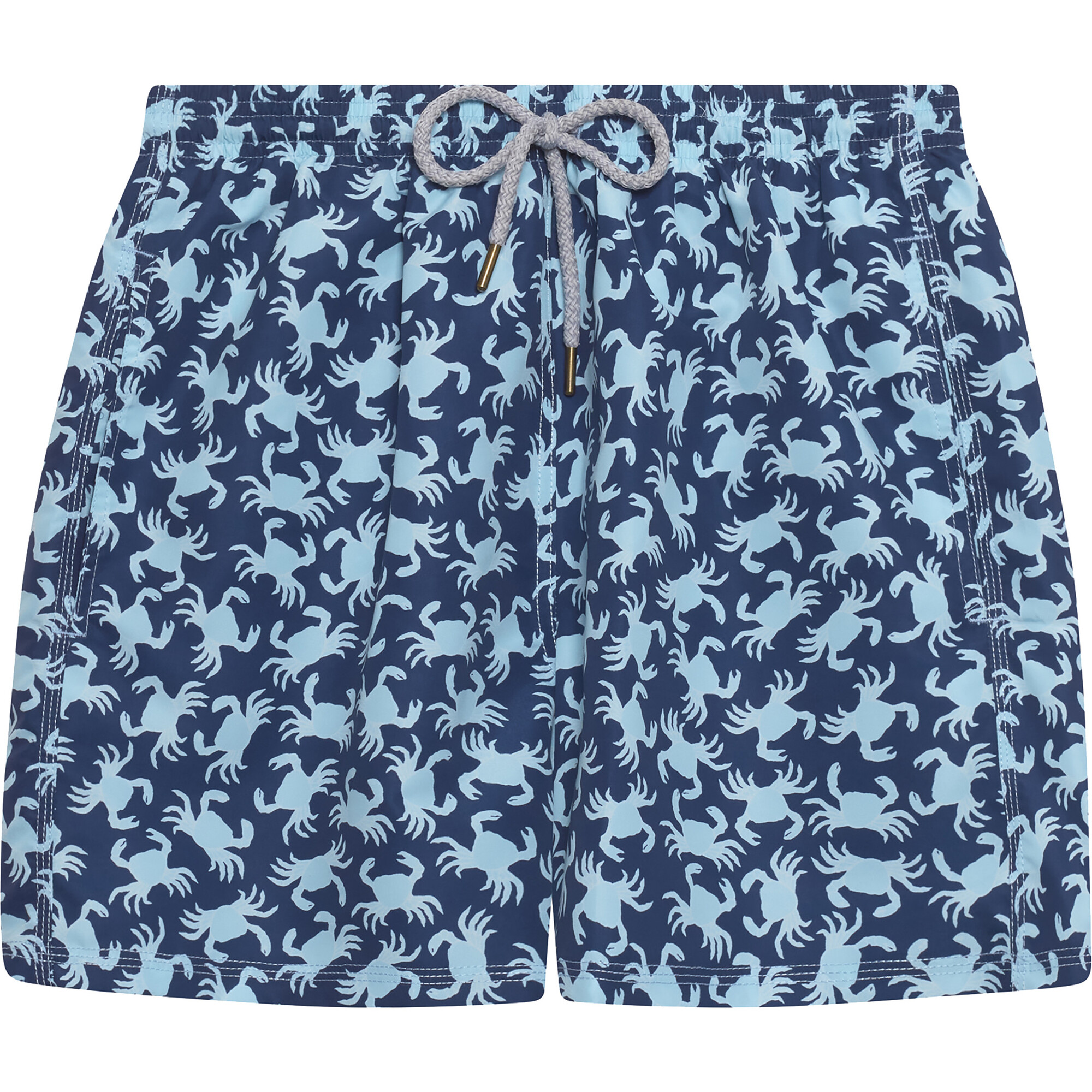 Mens Crab Swimshort, Navy - Swim Trunks - 1