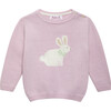 Little Betty Bunny Sweater, Pale Pink - Sweaters - 1 - thumbnail