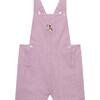 Little Alexander Puppy Bib Shorts, Red Stripe - Rompers - 1 - thumbnail