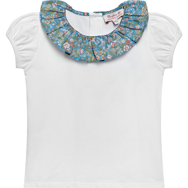 Liberty Print Hedgerow Jersey Top, Blue