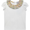 Liberty Print Elysian Day Willow Jersey Top, Lemon Elysian Day - T-Shirts - 1 - thumbnail