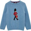 Drumming Guardsman Sweater, Blue Marl - Sweaters - 1 - thumbnail