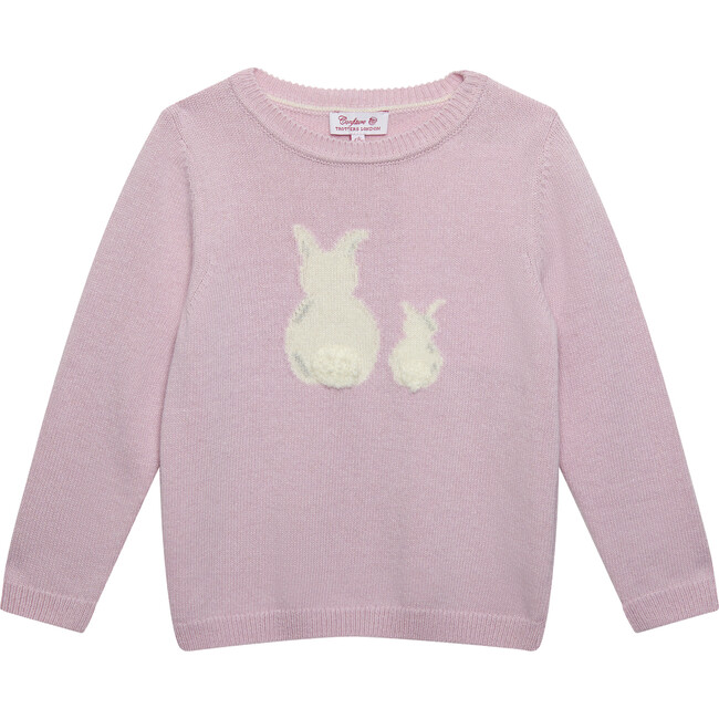 Bella Bunny Sweater , Pale Pink - Sweaters - 1