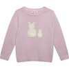 Bella Bunny Sweater , Pale Pink - Sweaters - 1 - thumbnail
