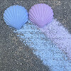 TWEE Sally's Seashells Handmade Sidewalk Chalk, Blue and Purple - Arts & Crafts - 2